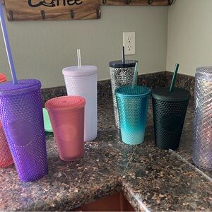 Starbucks Colorful Textured Tumblers Set
